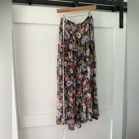 Anthropologie | Floral Tiered Maxi Skirt Peasant, Large - Picture 5 of 9